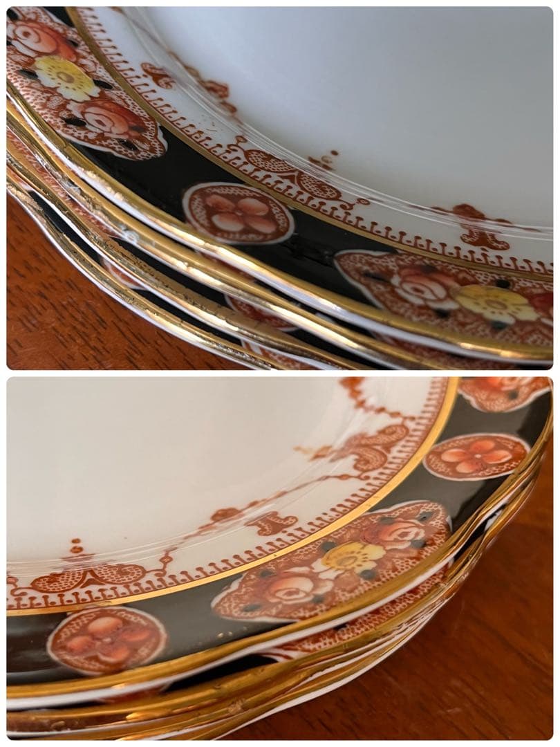 【希少品】ロイヤルアルバート・クラウンチャイナ★伊万里★プレート　4枚