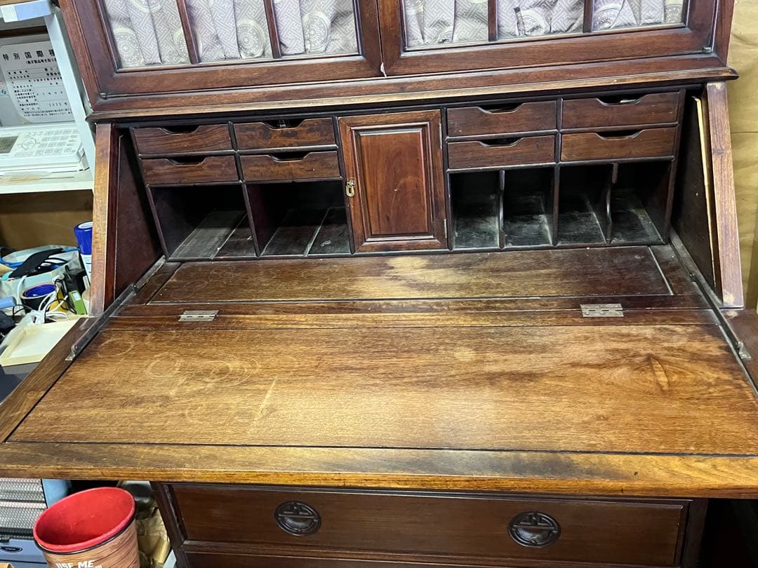 希少 ライティングピューロー デスク チェスト インテリア アンティーク 年代物