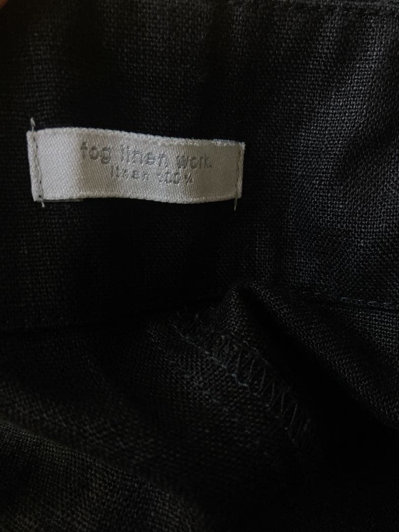 ◯最終お値下げ◯fog linen work リネンサロペット　黒