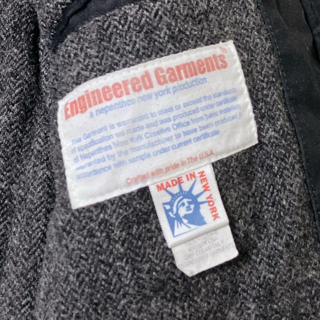 エンジニアードガーメンツ ハンティングジャケット 黒 USA製 フード S