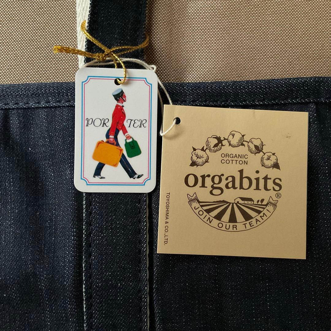 「新品／未使用」PORTER x orgabits デニムトートバッグ