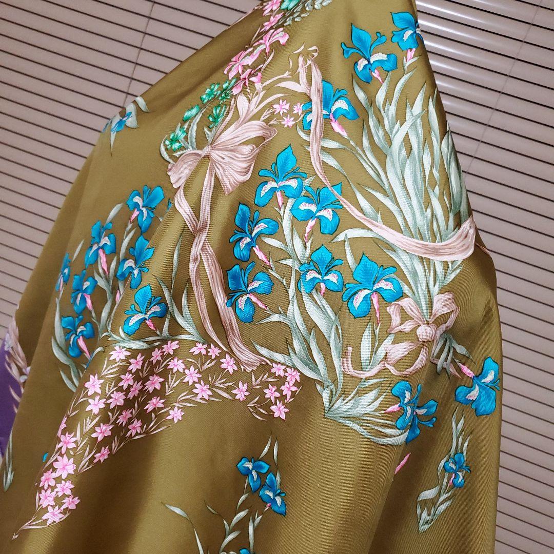 HERMES カレ90 花咲く馬　h.d´origny シルクスカーフ