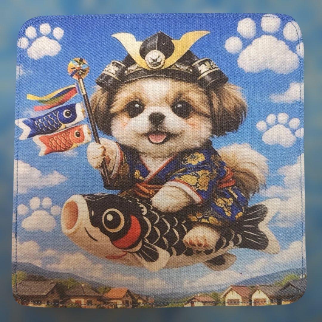 ご確認用　さおりん☆　ハンカチ　わんこさん柄1/19