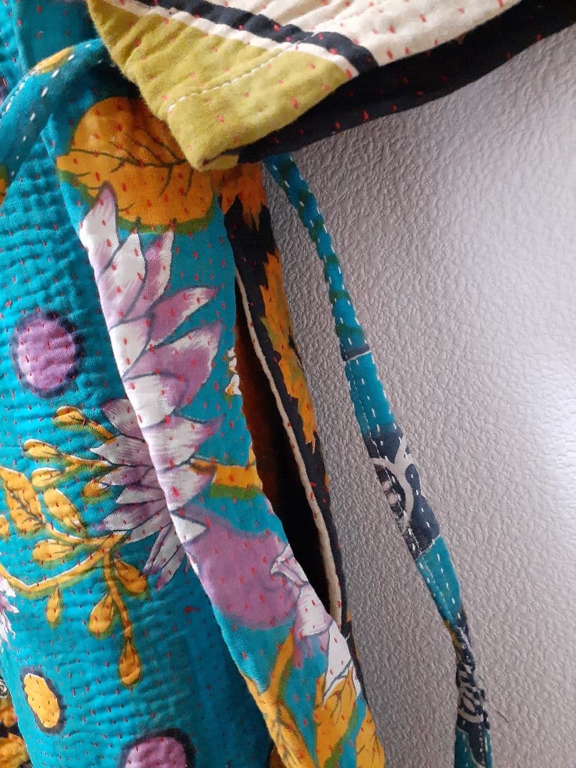 KANKAN　NATIVEWORKS インド ラリーキルトワンピース　一点もの