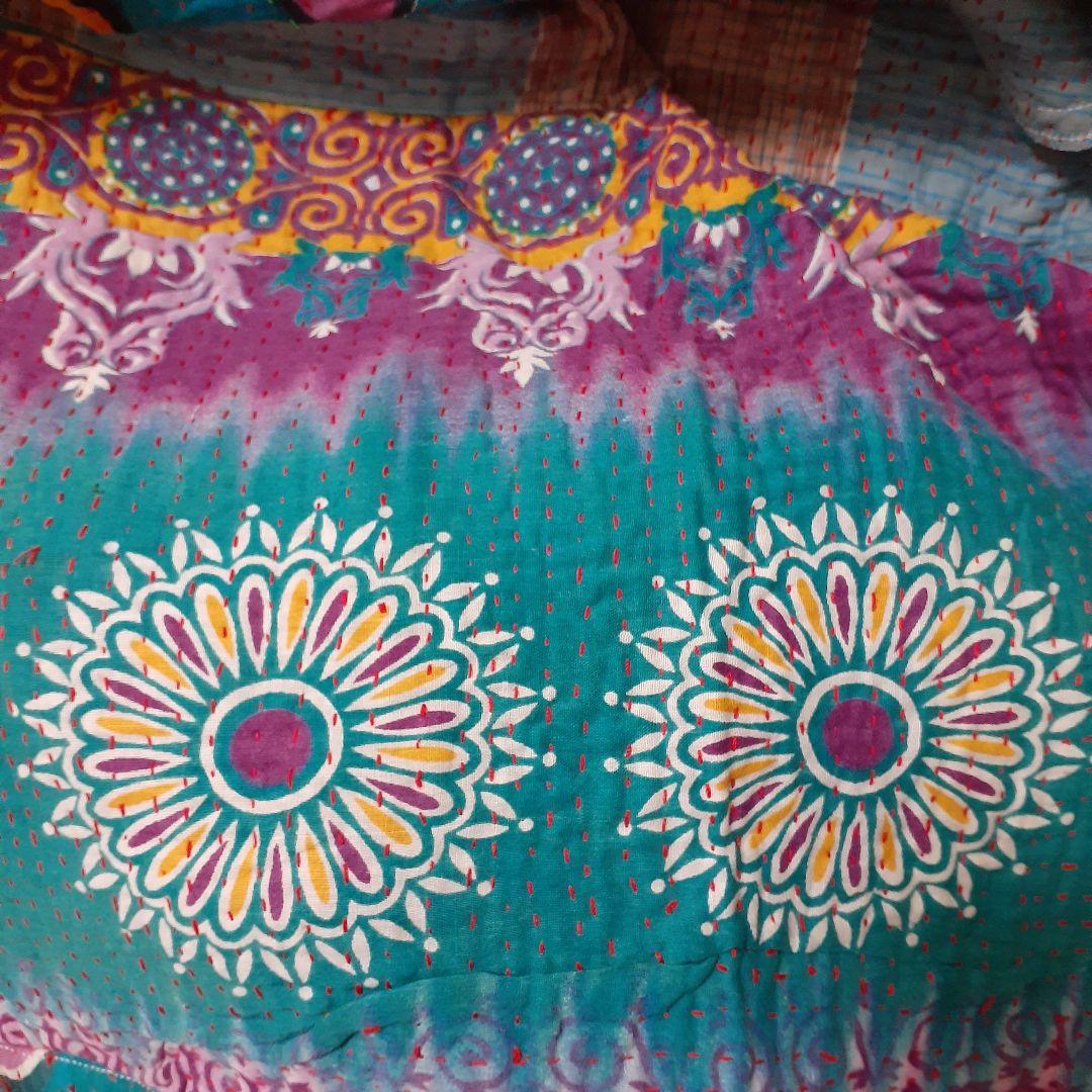 KANKAN　NATIVEWORKS インド ラリーキルトワンピース　一点もの