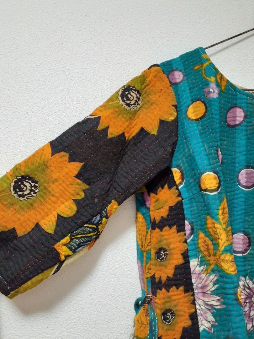 KANKAN　NATIVEWORKS インド ラリーキルトワンピース　一点もの