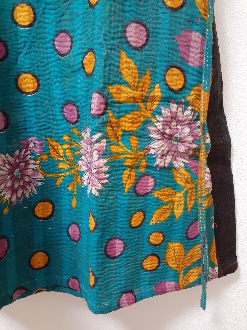 KANKAN　NATIVEWORKS インド ラリーキルトワンピース　一点もの