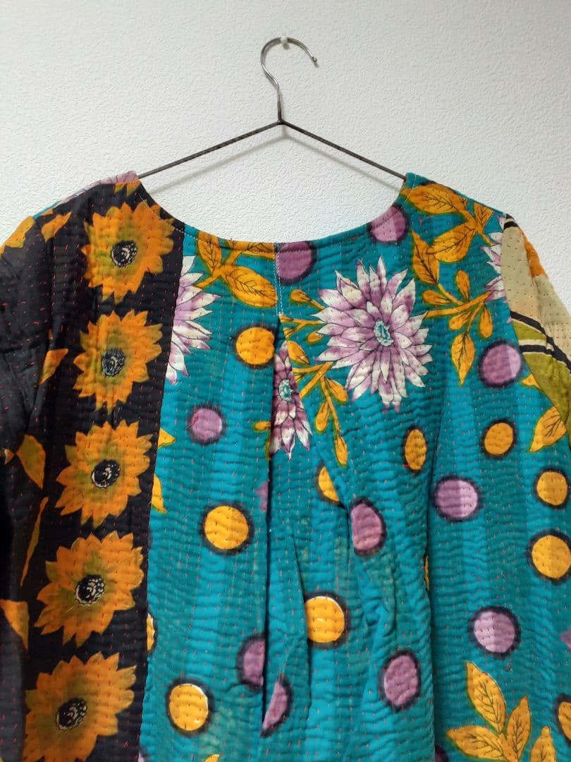 KANKAN　NATIVEWORKS インド ラリーキルトワンピース　一点もの