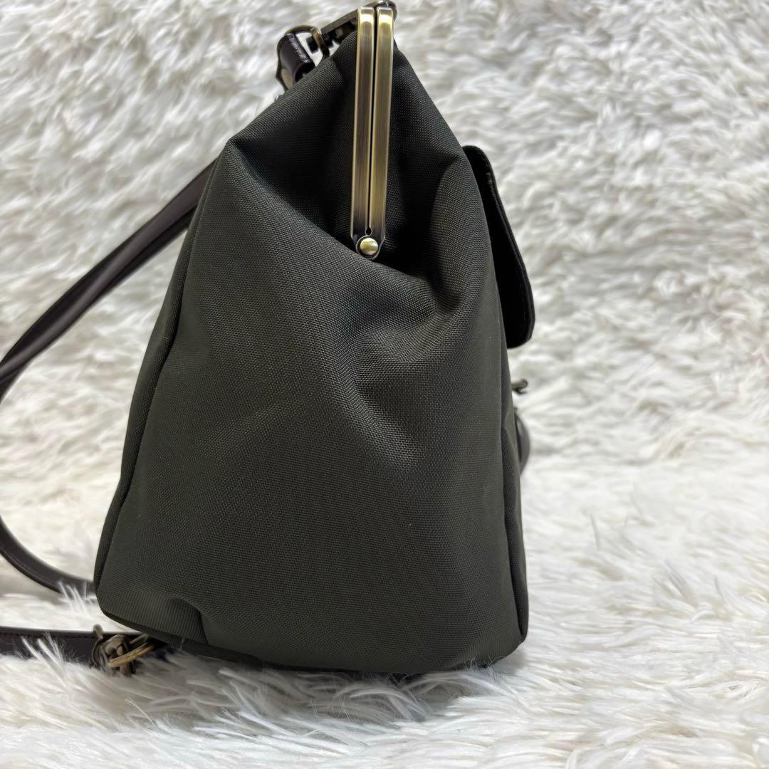 極美品★AYANOKOJI　あやの小路　がま口ショルダーリュック　2way