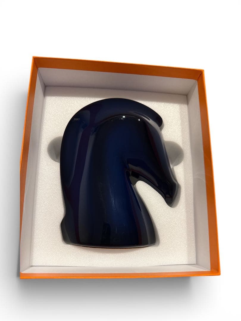 本日限定価格！エルメス　サマルカンド　ペーパーウェイト　ネイビー　箱付き