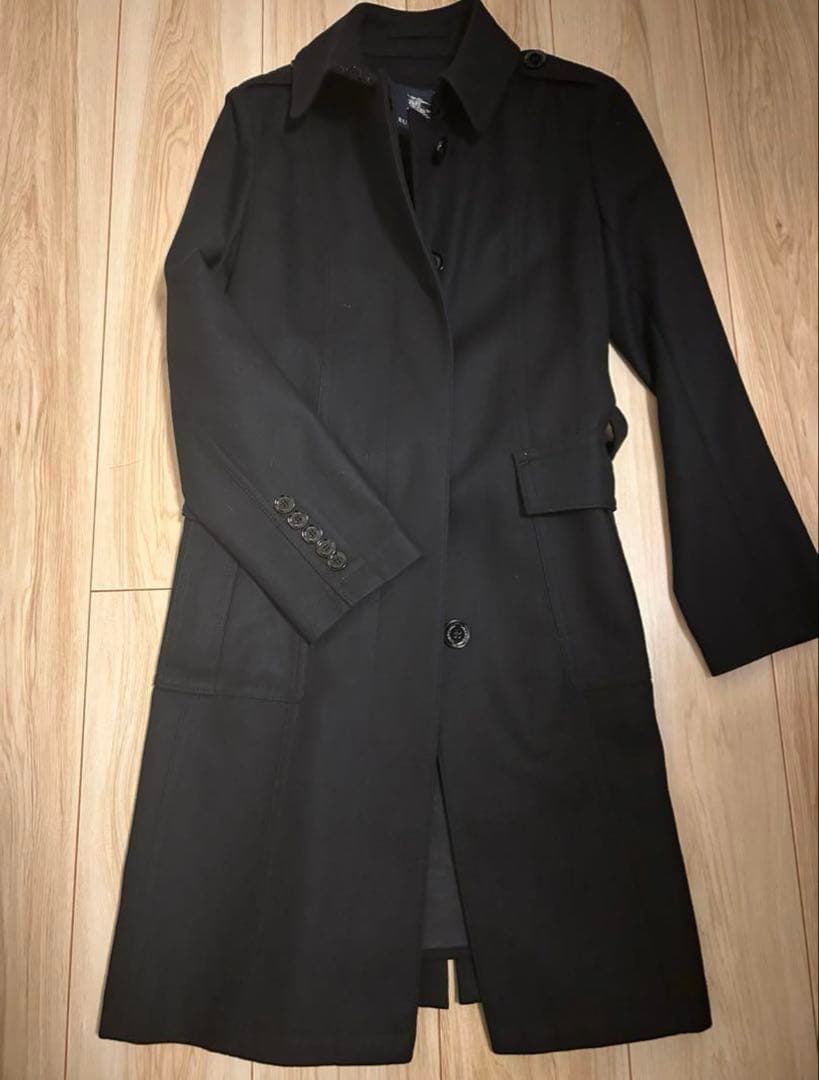 BURBERRY ブラック ウールコート 40
