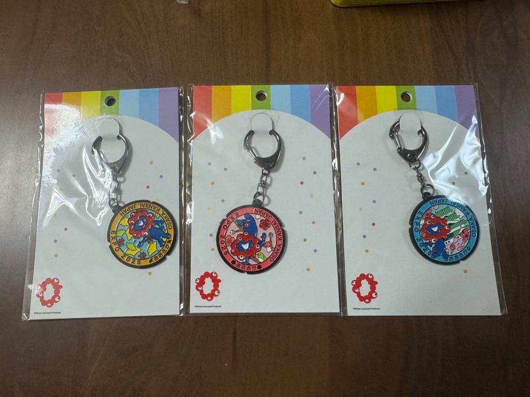 EXPO2025 ミャクミャク マンホール　メタルキーホルダー 3点セット
