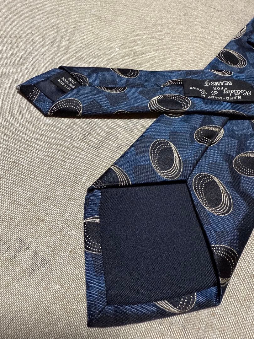 Holliday & Brown／BEAMS F別注／サークル／ジャガードタイ