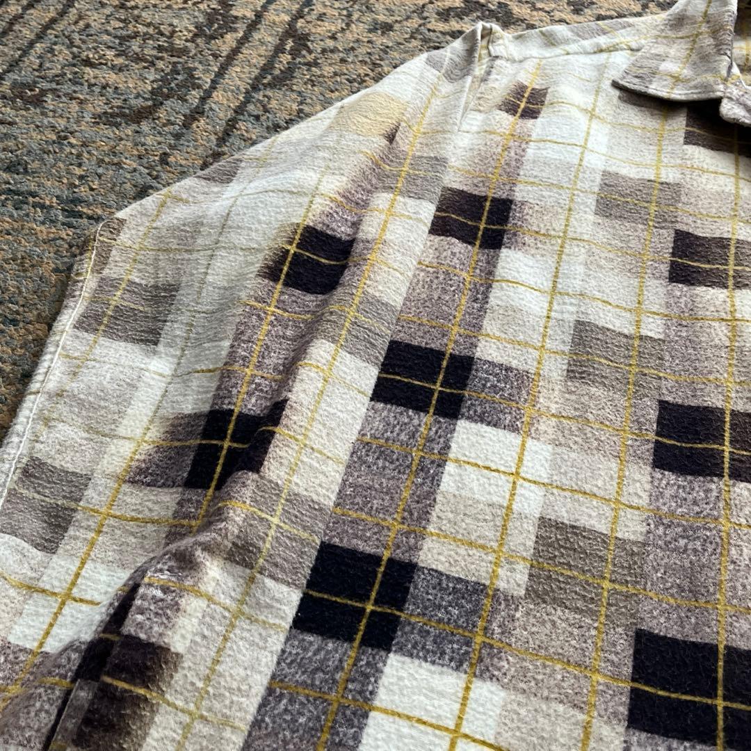 50s marlboro プリントネル シャツ ヴィンテージ 検 60s 40s