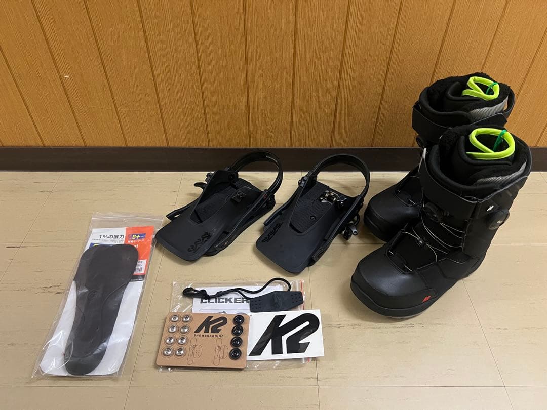 K2 CLICKER XHBスノーボードブーツ・バインディングセット　おまけ付き