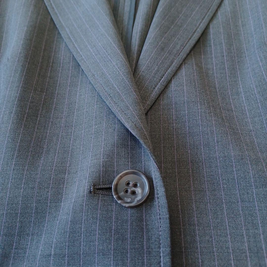 【極美品】大きいサイズ 50　23区　パンツスーツ　ビジネス　ストライプ　グレー