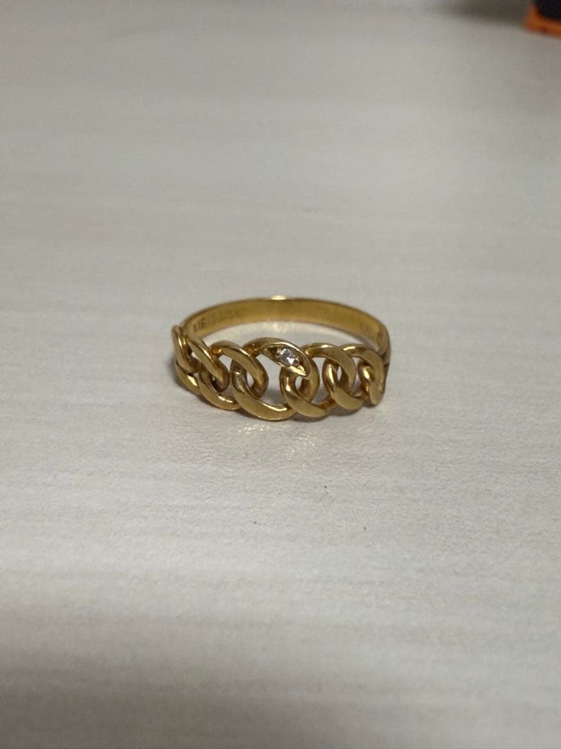 k18 15〜16号　リング　指輪 ゴールド