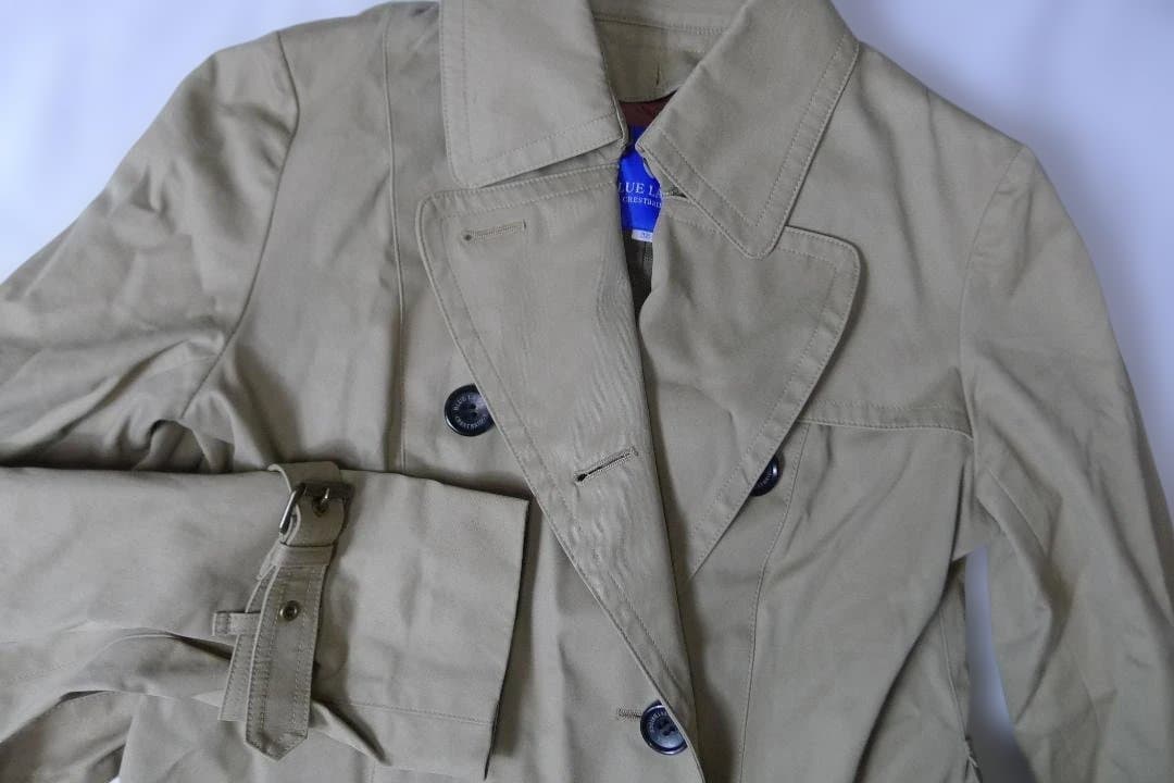 ブルーレーベルクレストブリッジ トレンチコート チェック ライナー付き 38