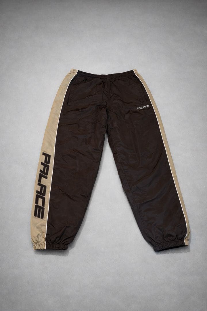 【PALACE】　PIPED JOGGER BROWN 美品