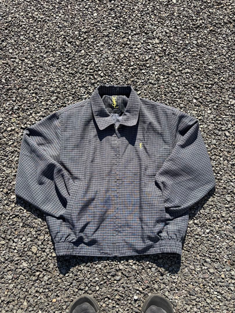 【SAINT LAURENT/サンローラン】 チェック ブルゾン M YSL