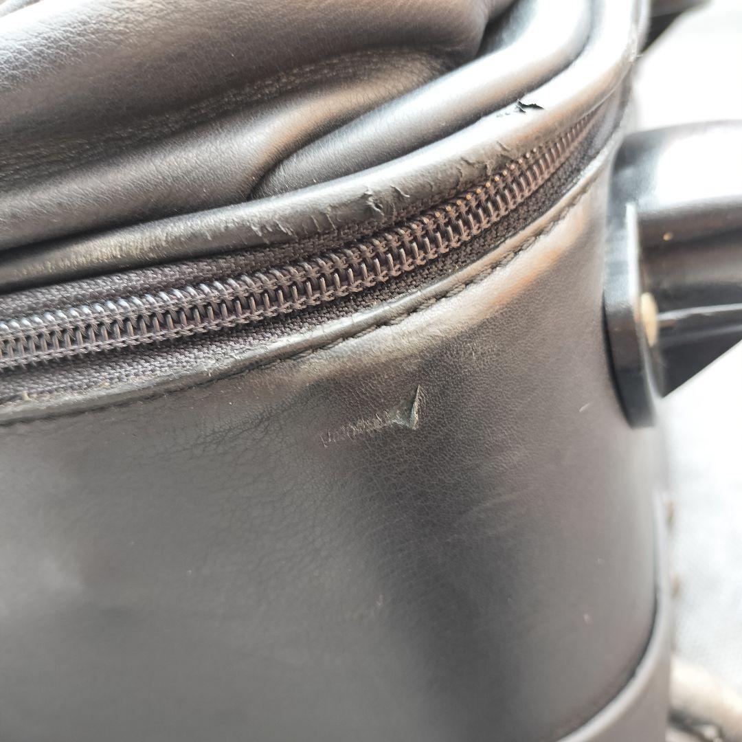 希少 LOEWE ロエベ アナグラム キャリーケース オールレザー ブラック