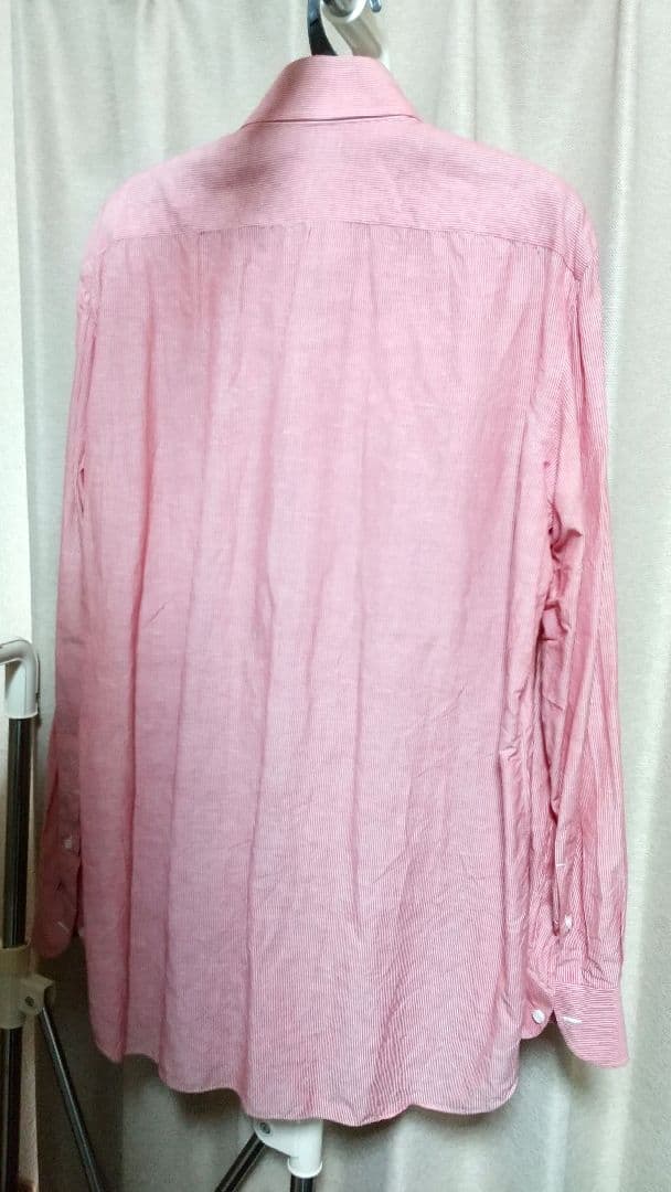 LIVERANO&LIVERANO リベラーノリベラーノ 麻綿 ストライプシャツ