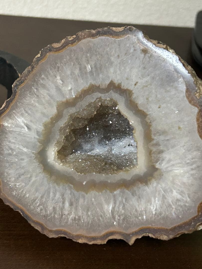 アゲート 瑪瑙 メノウ 原石 グレーブラウン　鑑賞石