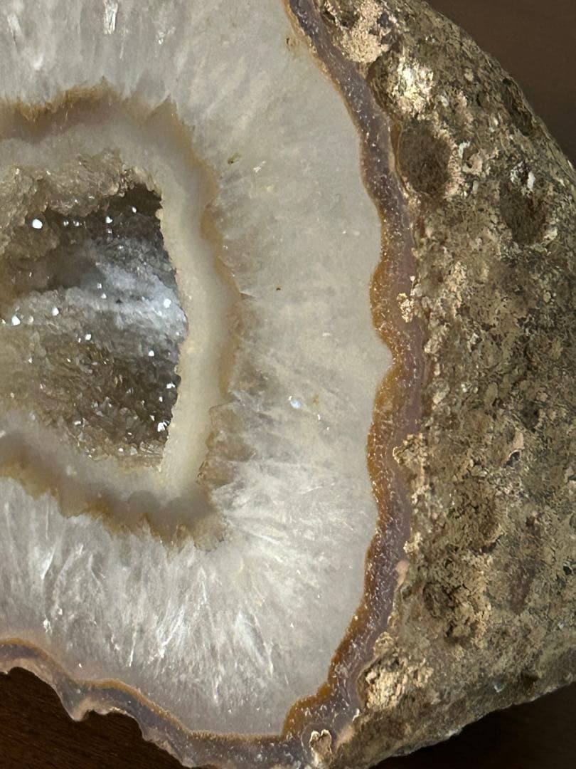 アゲート 瑪瑙 メノウ 原石 グレーブラウン　鑑賞石