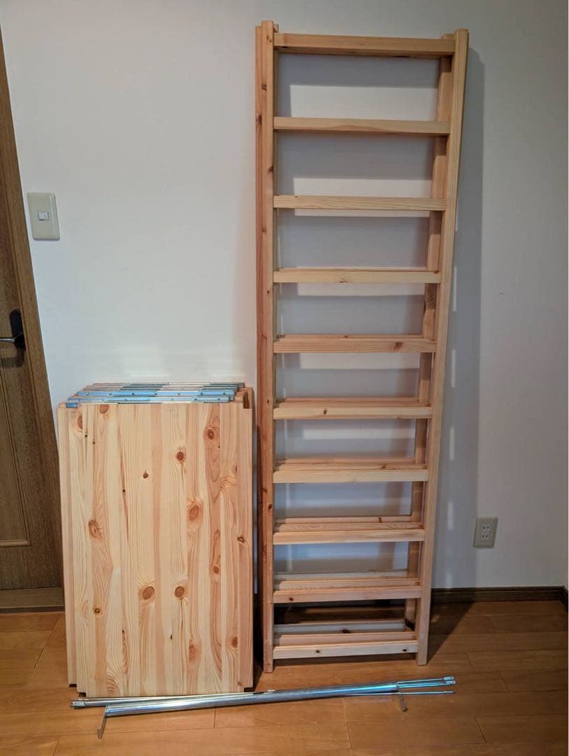 ■送料込■無印良品 MUJI ユニットシェルフ パイン材 ワードローブ 衣類棚