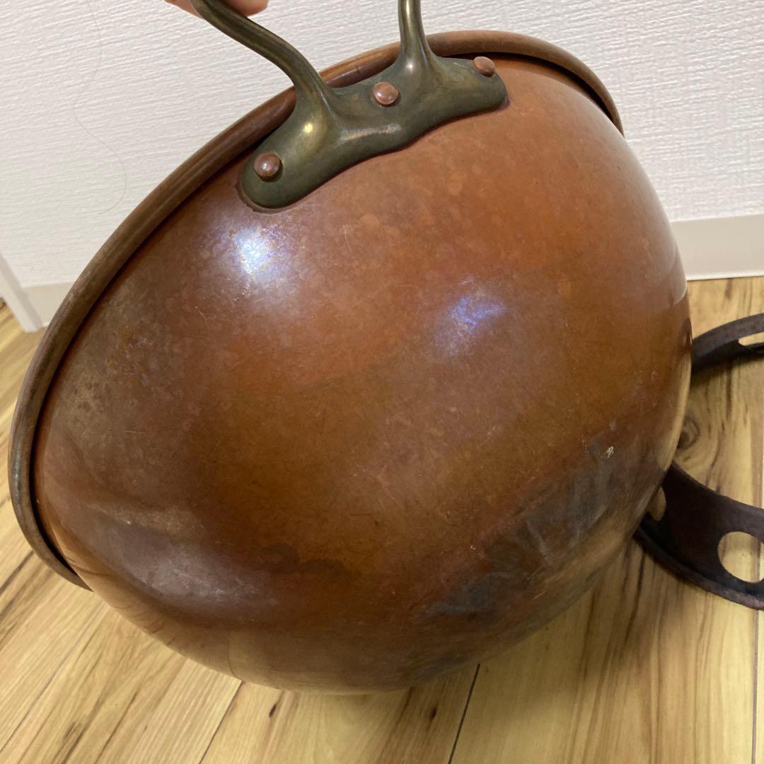 銅製 両手鍋 深型