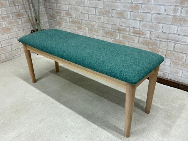 ダイニングテーブルセット　４人掛け　オーク　ナチュラル / グリーン　新品