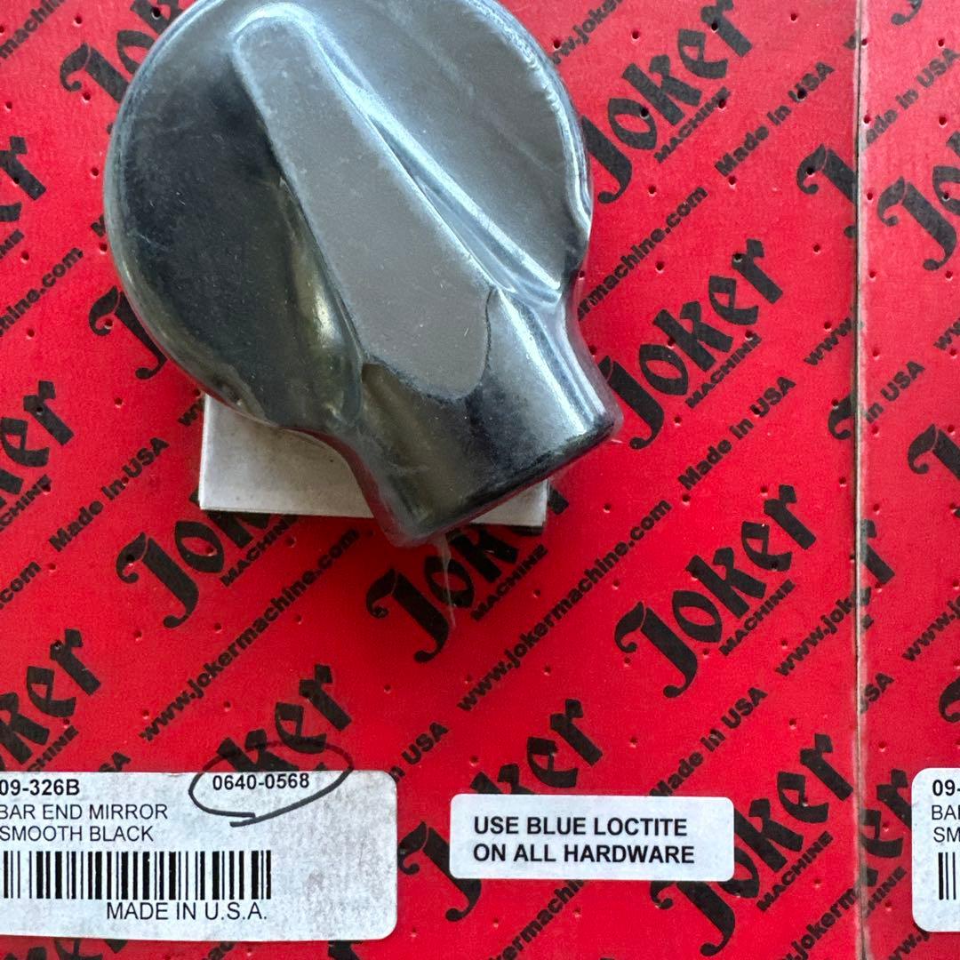 新品　隠されたバーエンドミラー ジョーカーマシーン　2個セット　ハーレー　ミラー