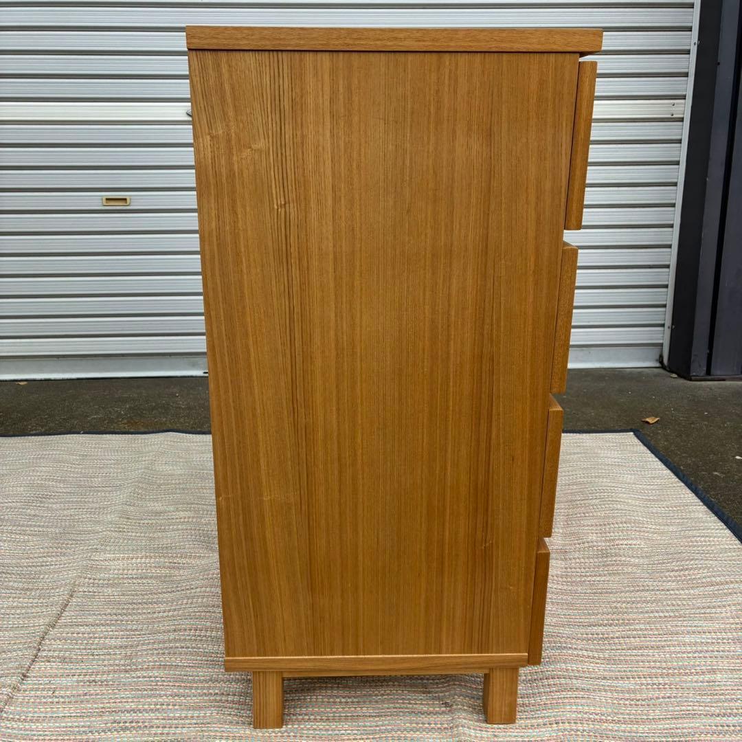【送料込】無印良品　無印　木製チェスト４段 ナチュラル 家具