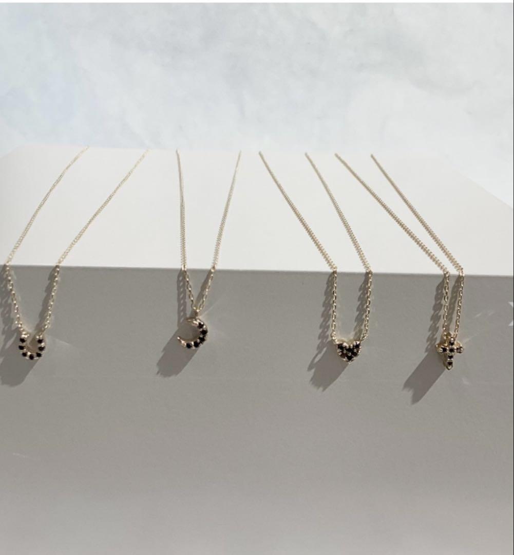 【最終価格】シエナロゼ　ブラックダイヤ　ピアス&ネックレス