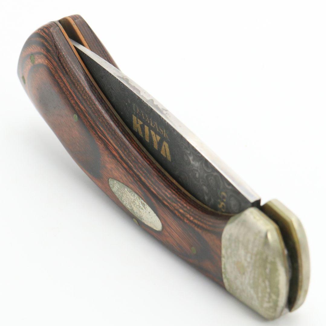 日本橋 木屋 KIYA ダマスカス フォールディングナイフ1985　V957