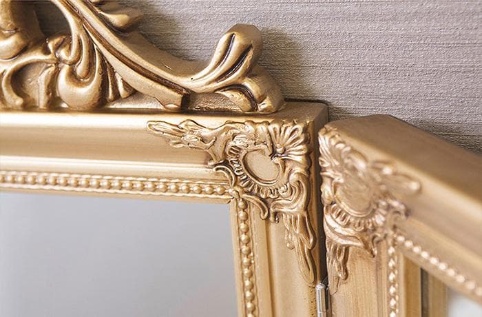 チャーチルウッド スリーサイドミラー 三面鏡 ゴールド （AZ25148GD）