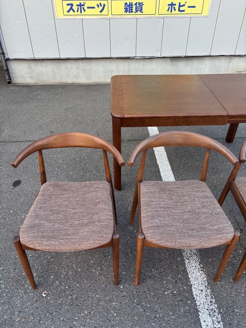 伸長式ダイニング5点セット ダイニングテーブル・チェア4脚