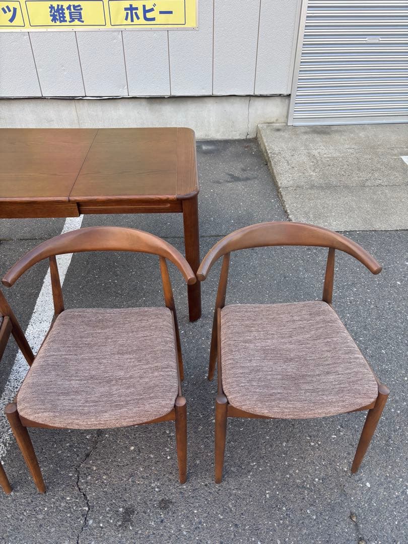 伸長式ダイニング5点セット ダイニングテーブル・チェア4脚