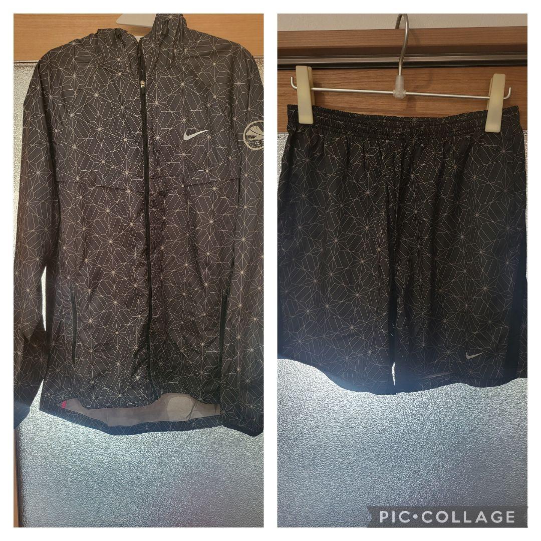 レア Nike ジャージ上下セット 幾何学模様 富士山 ロゴ