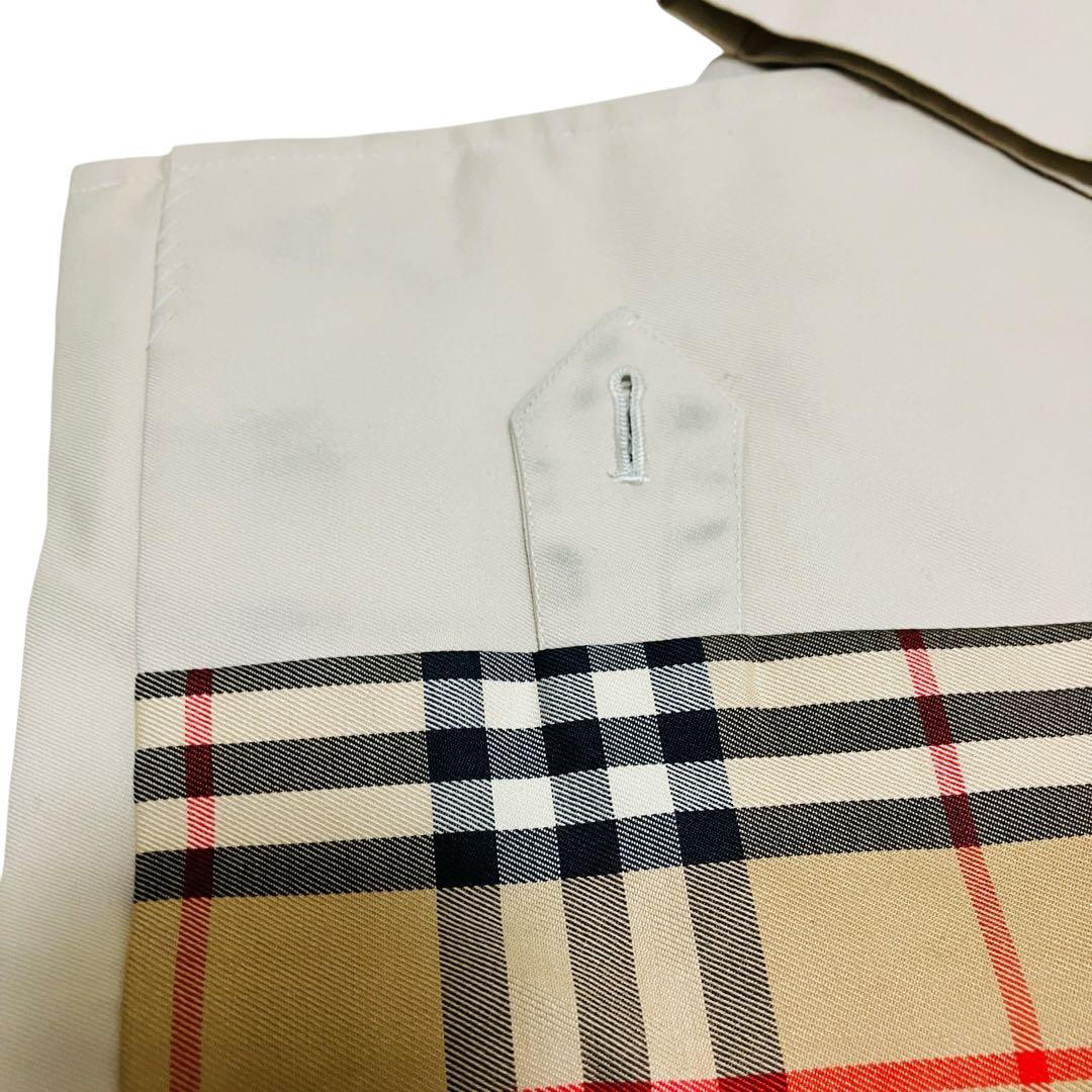 バーバリー　ステンカラーコート　ベルト付　ノバチェック裏地 ベージュ L