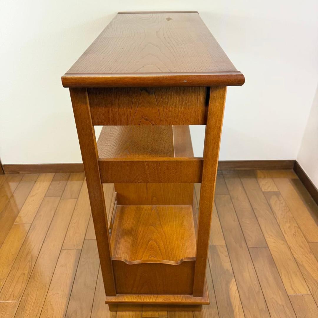 【美品】欅材 煎茶棚 茶箪笥 和家具 唐木 アンティーク　 915-1