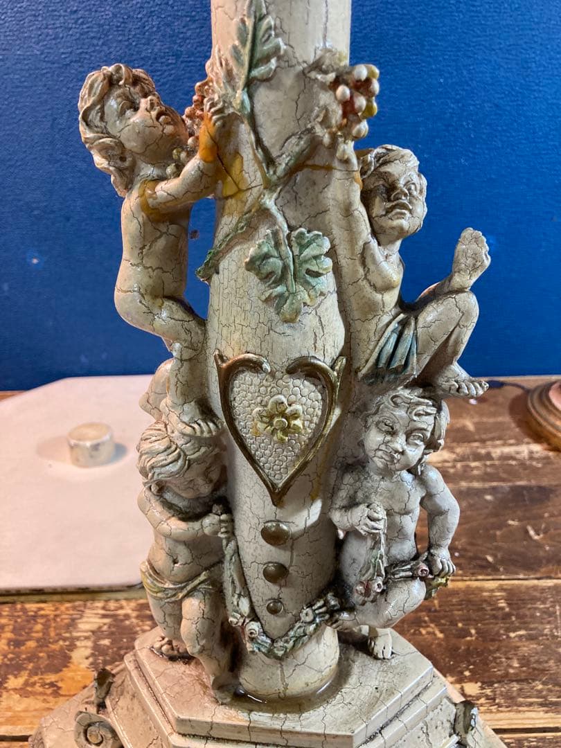 イタリア　フラワースタンド　ロココ調　ヨーロピアン　エンジェル　コンソール　天使