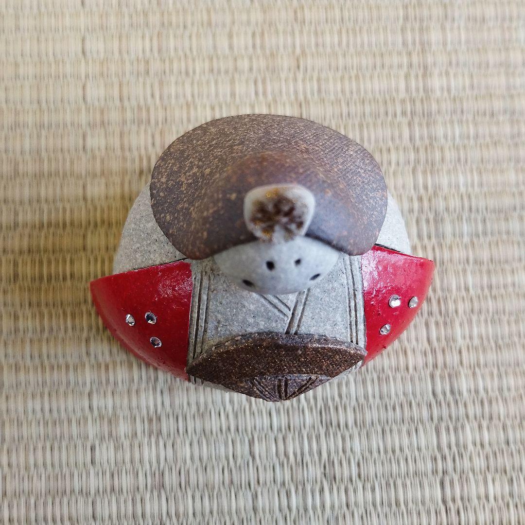 値下げ【新品・未使用】屏風・ぼんぼり付き　信楽焼　雛人形　ひな祭り