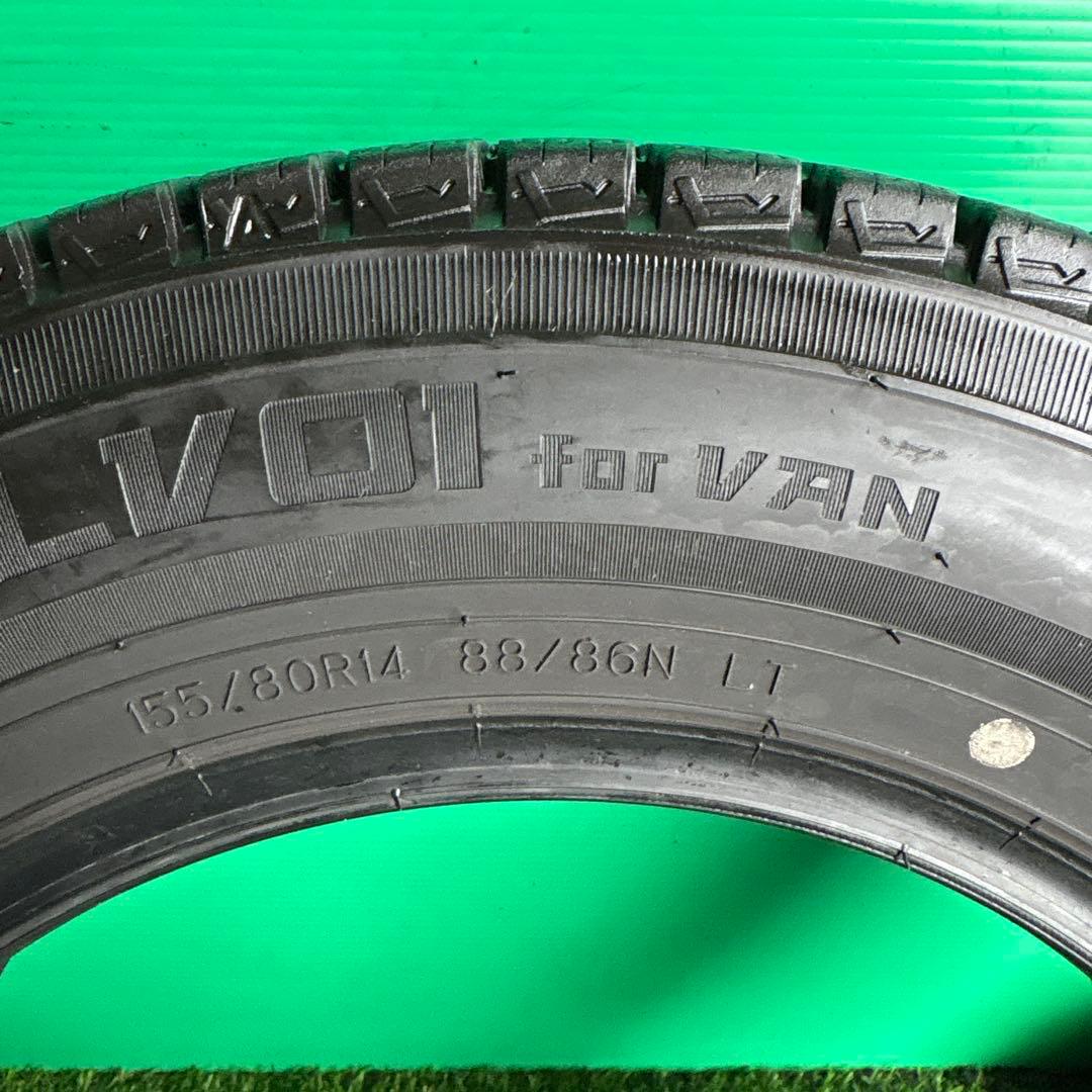 か*め様 155/80R14(88/86N)LT／2024年製／DUNLOP 4