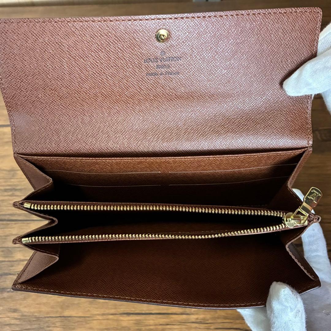 【美品】LOUIS VUITTON 長財布 ポルトフォイユ サラ モノグラム