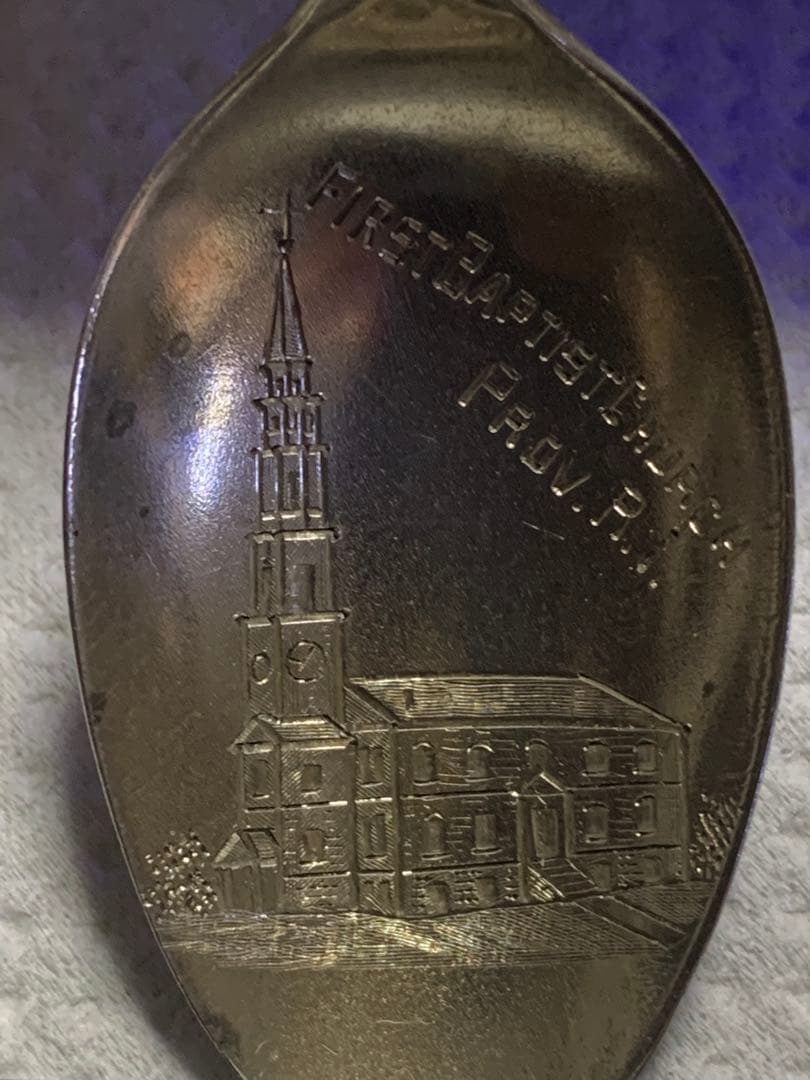 スターリング純銀925ファーストバプティスト教会 スーベニアスプーン
