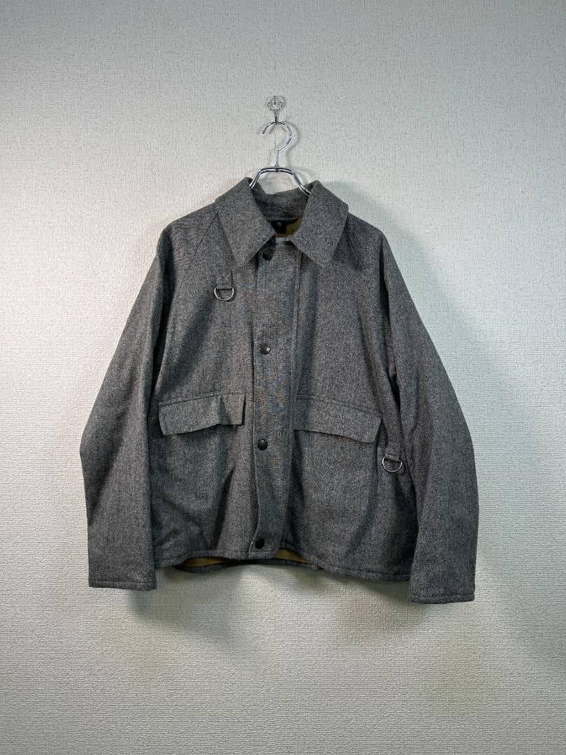Barbour（バブアー）ウールブルゾン グレー Mサイズ