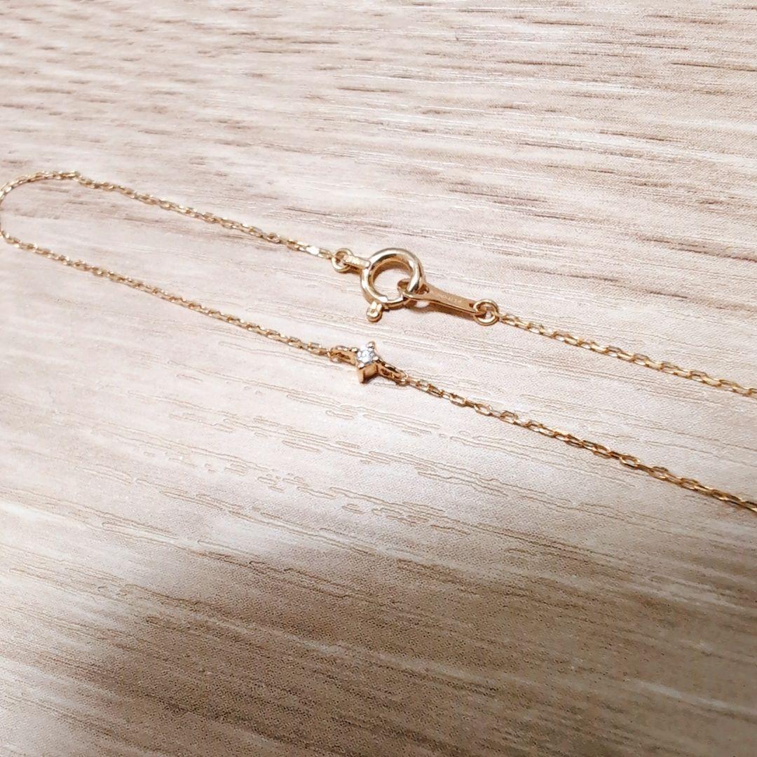 ete k18 ダイヤモンド　ブレスレット　0.014ct