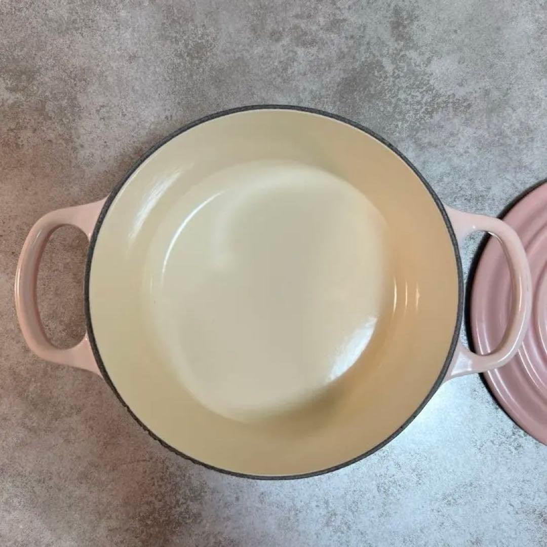 LE CREUSET ピンク 両手鍋 18cm