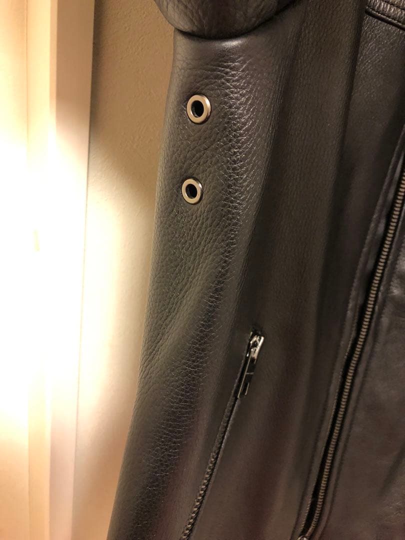 【美品】COACH　ジャケット牛革ブラックコーチ　シングXS S相当 国内正規品